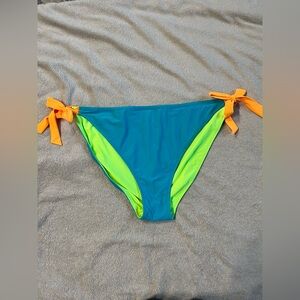 Wild Fable Women Low Rise Bikini Bottoms 3X NWT Blue Green Reversible Cheeky
